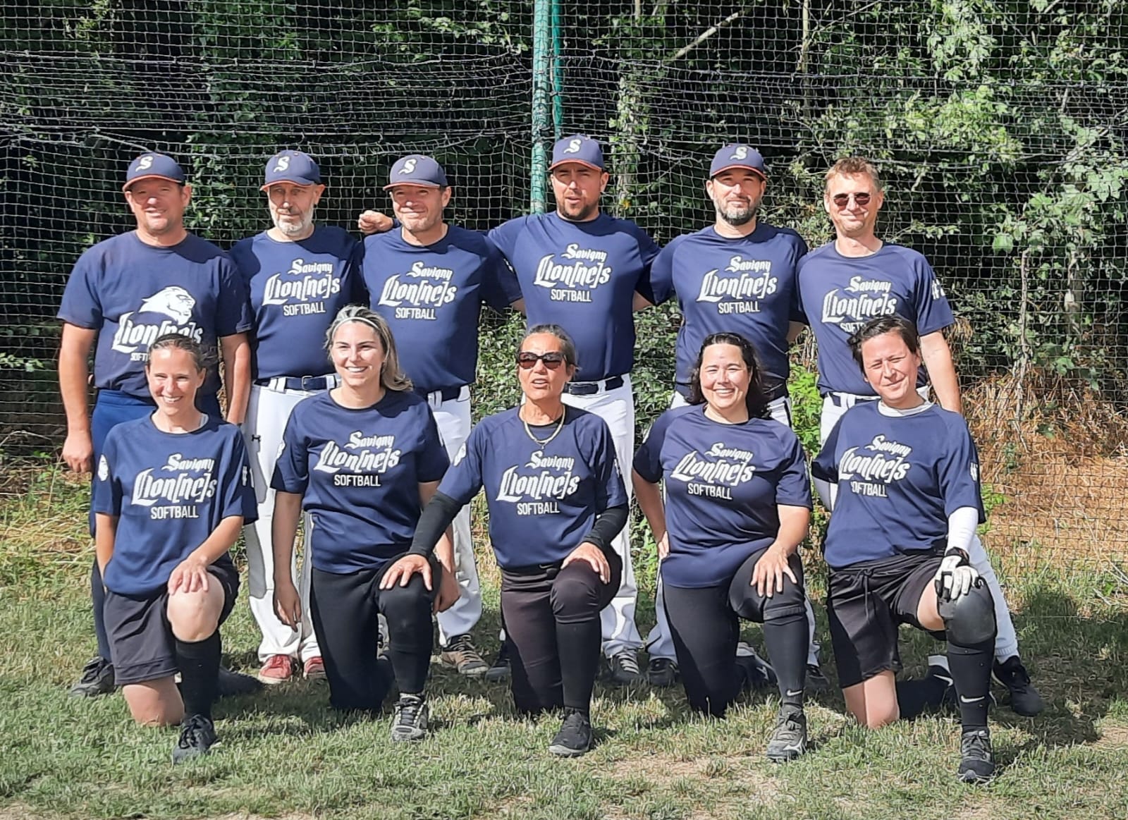 L'équipe de softball mixte de ce week end