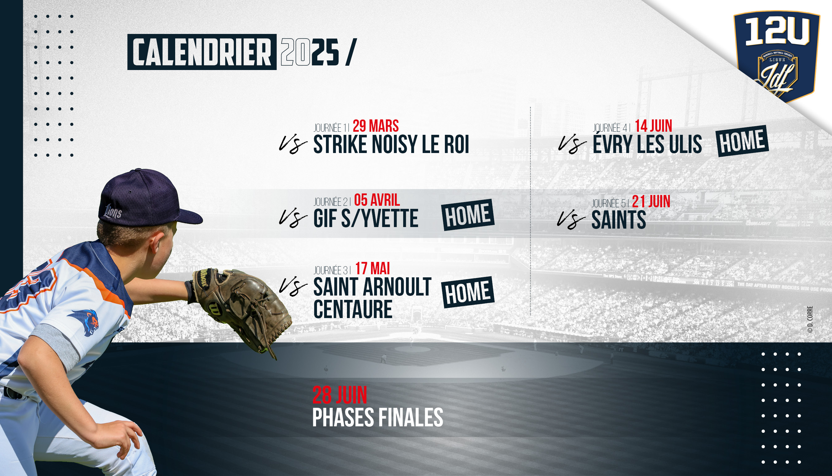 Calendrier 12 U